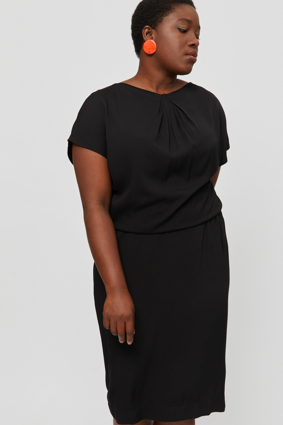 Work Dress AMY, Midi Formal Dress in Black - AYANI Work Dress AMY, Midi Formal Dress in Black - AYANI