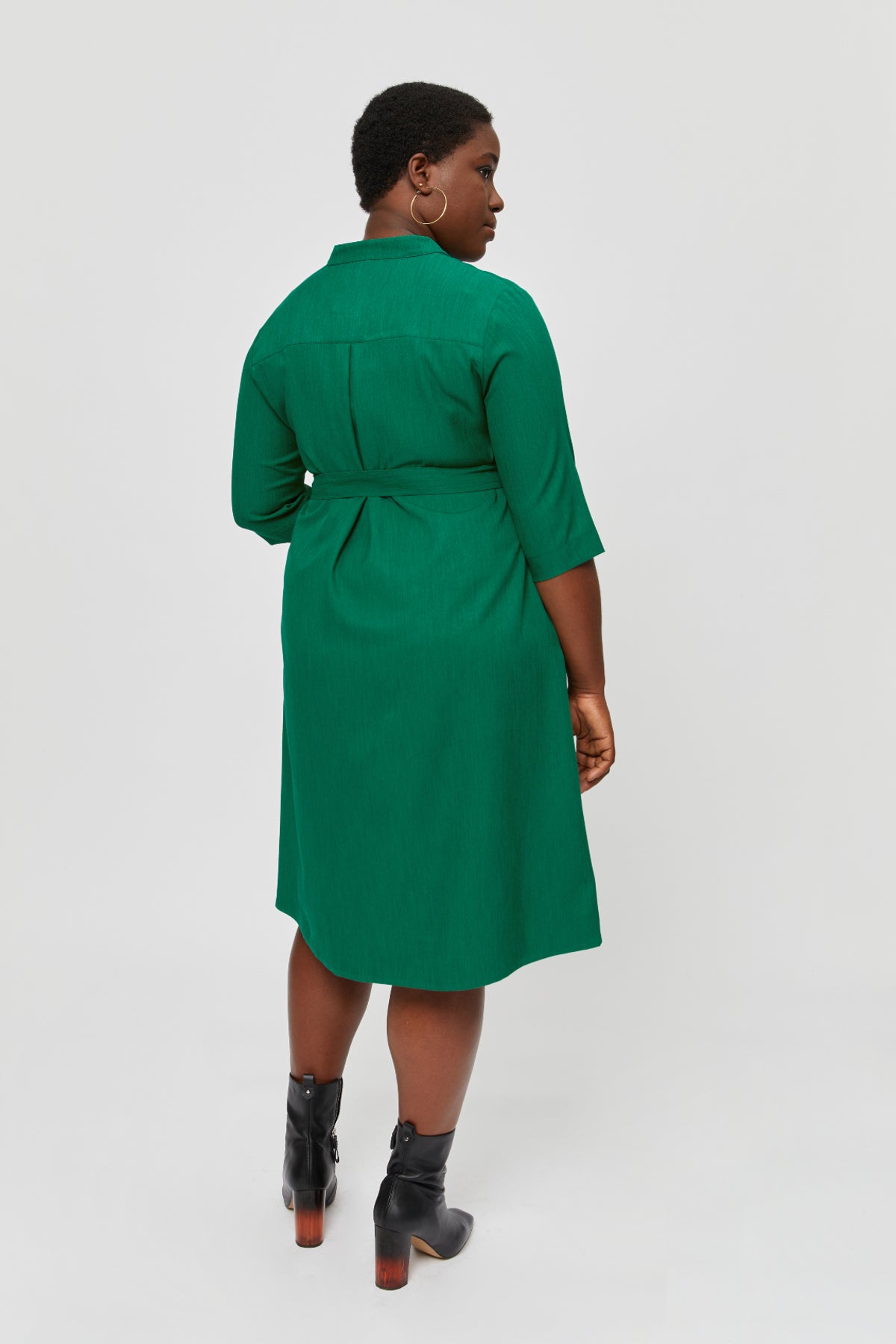 Lidia | Shirt Dress in Green