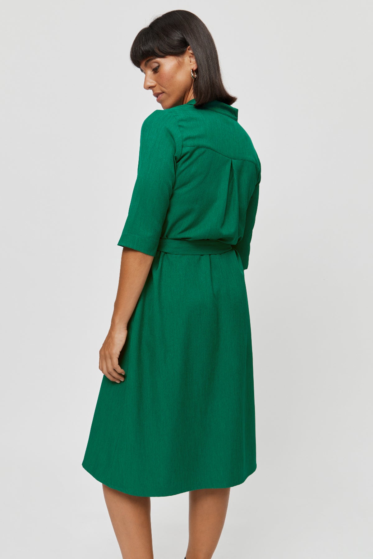 Lidia | Shirt Dress in Green