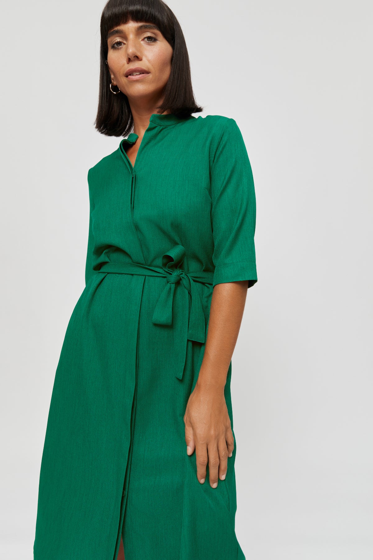 Lidia | Shirt Dress in Green