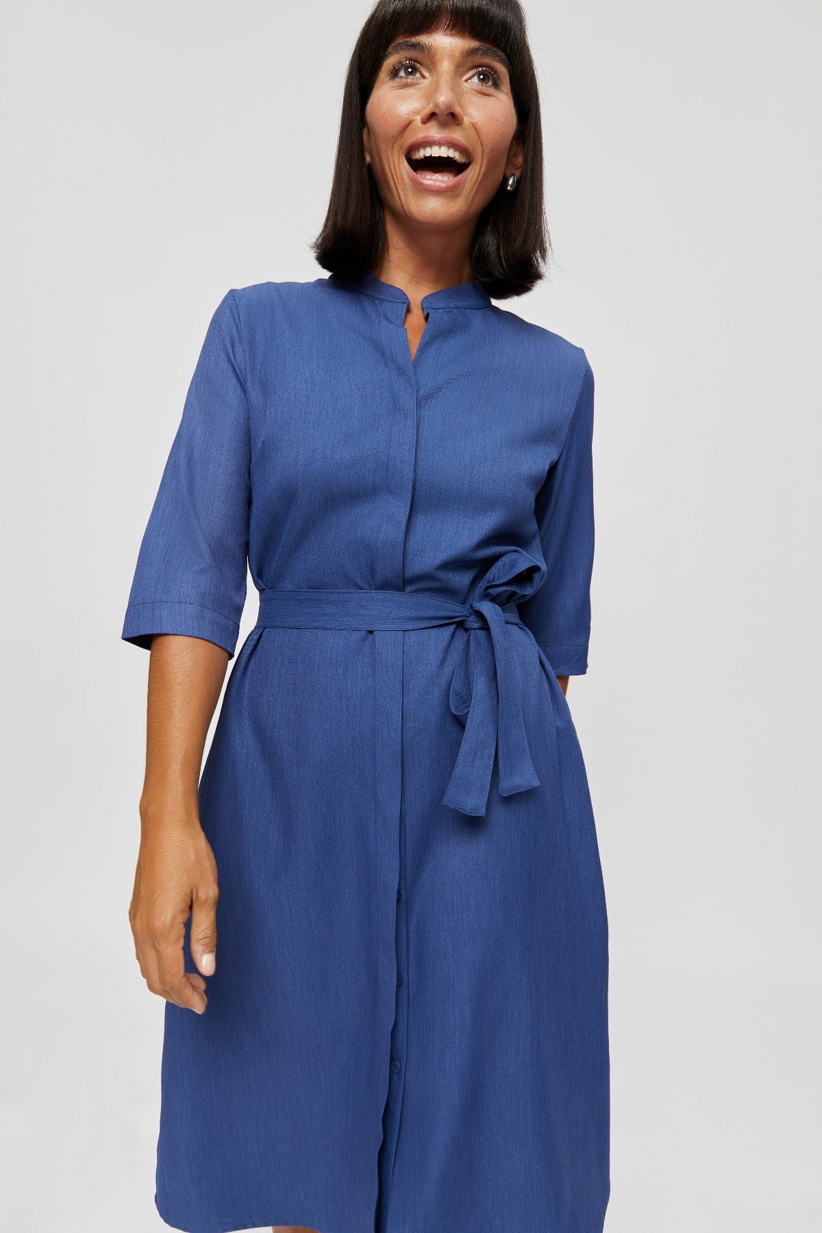 Lidia | Blusenkleid in Blau