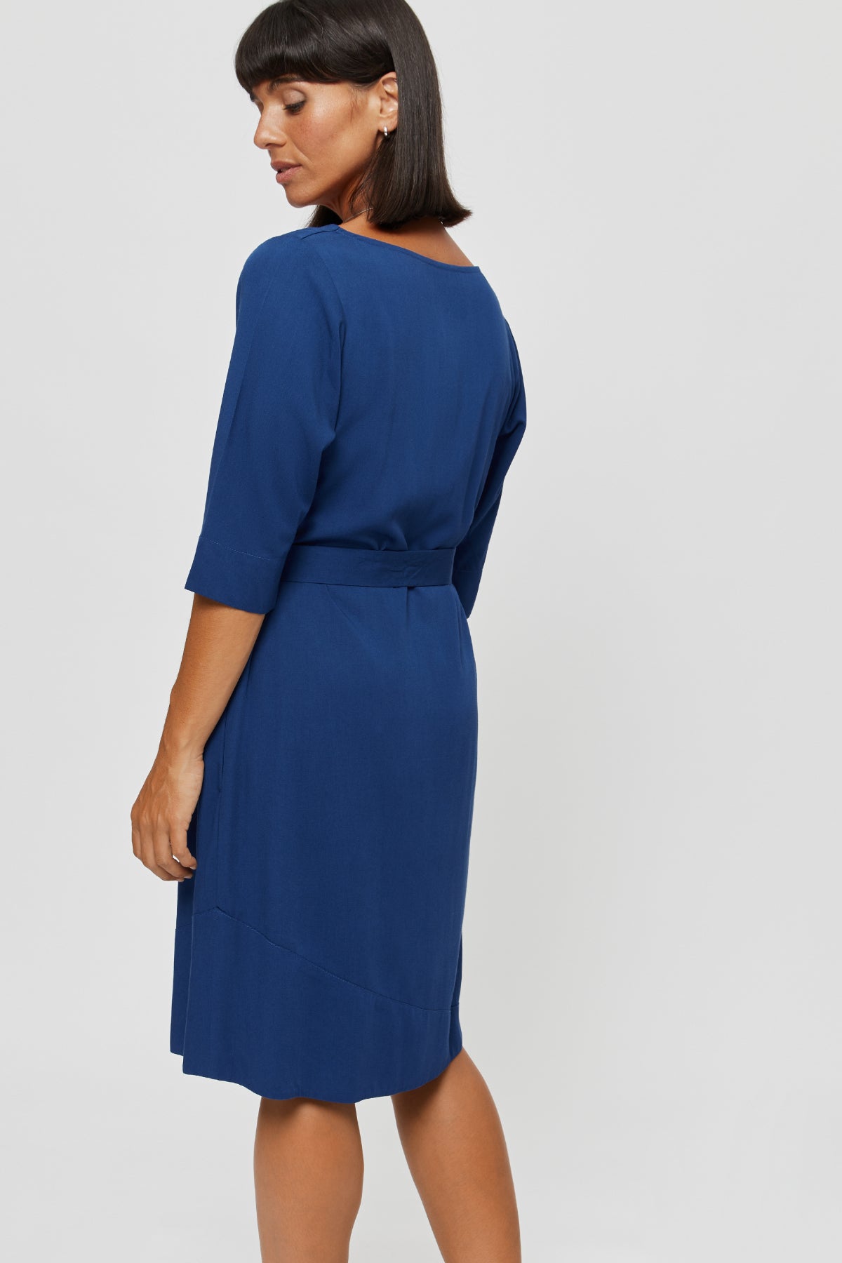 Catherine | Kleid mit optionalem Gürtel in klassischem Blau