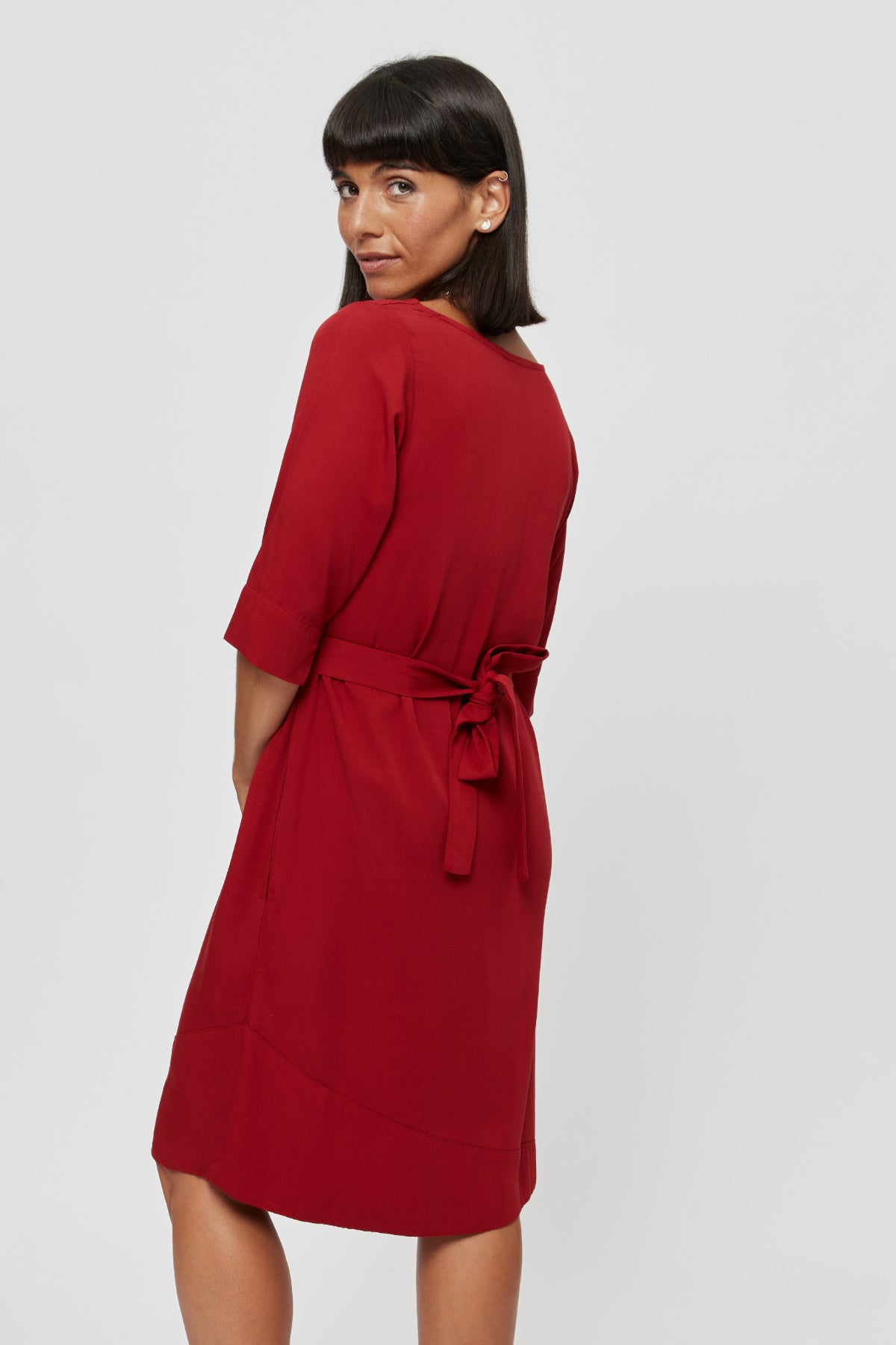 Catherine | Dress in Red with optional belt