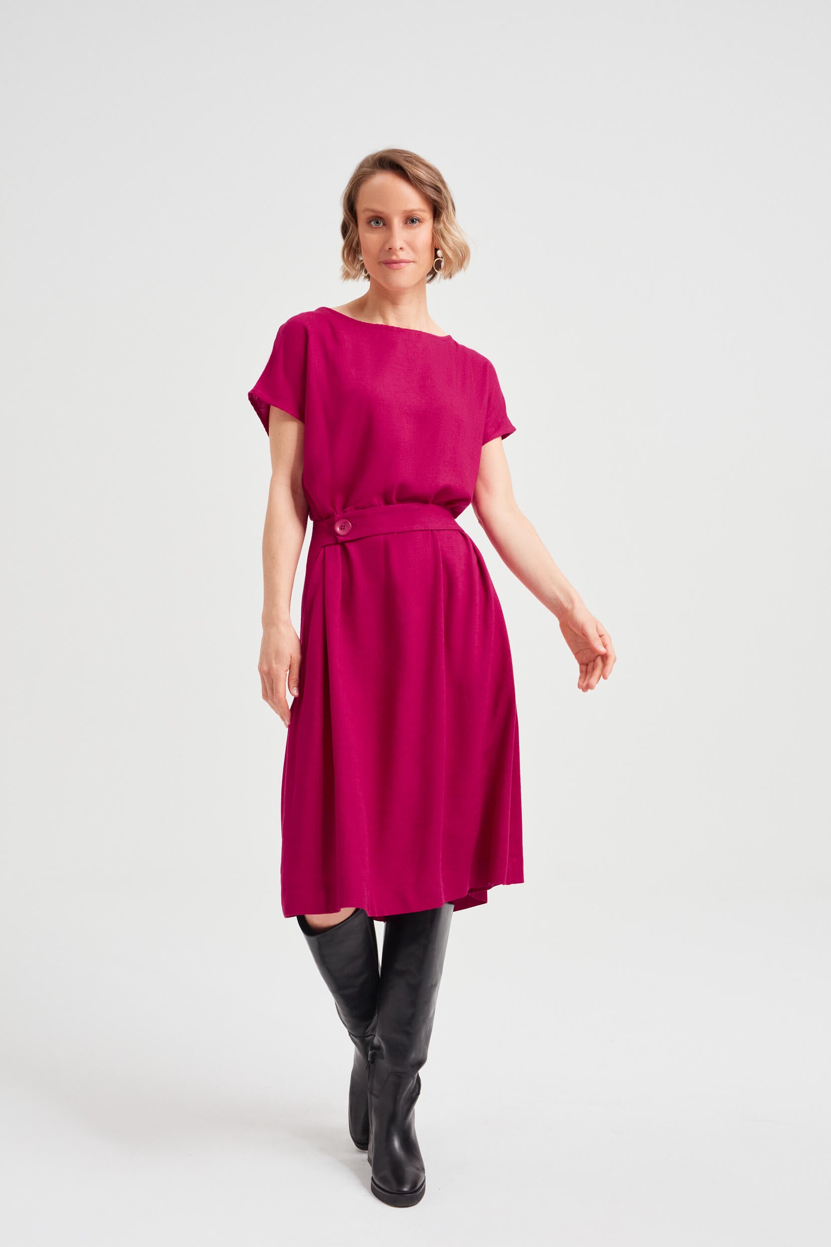AYANI SATI rotes kleid festlich knielang für besondere anlässe