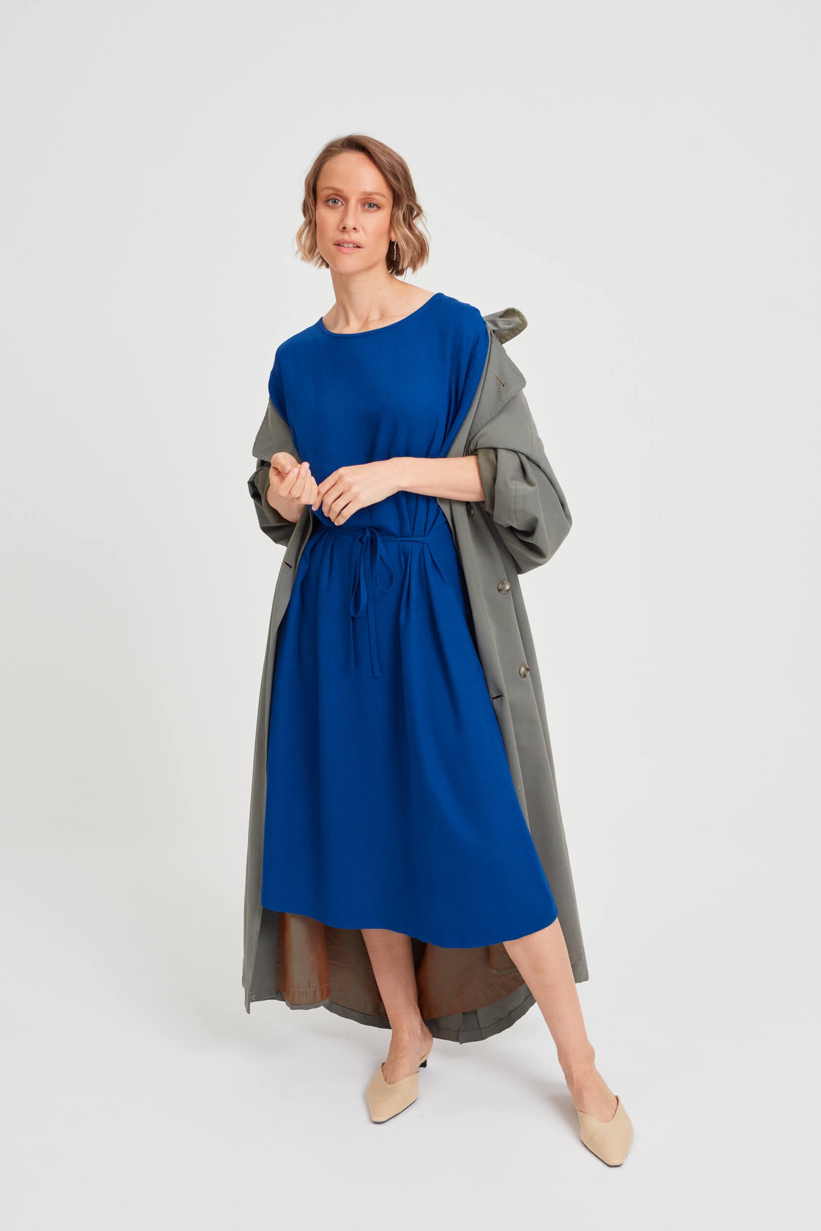 AYANI NIKA blue cocktail dress stylish and feminine