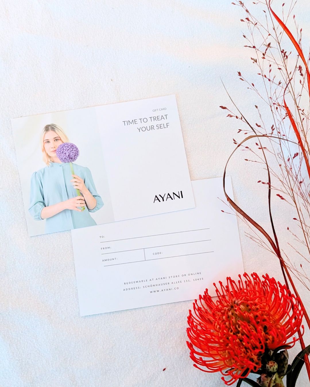 Sustainable and Fair Gift Card. AYANI Gift Card.