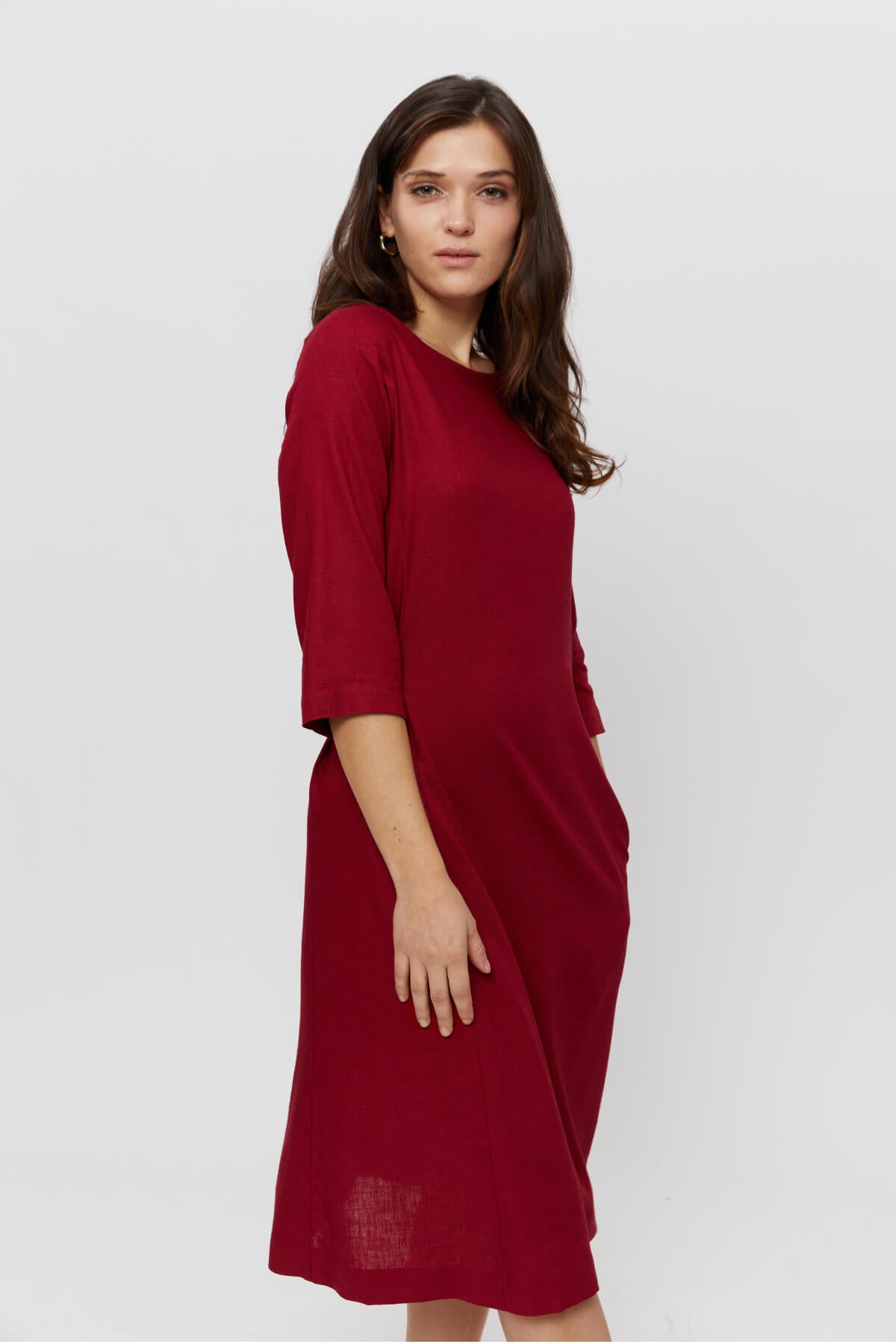 Kleid bordeaux - AYANI