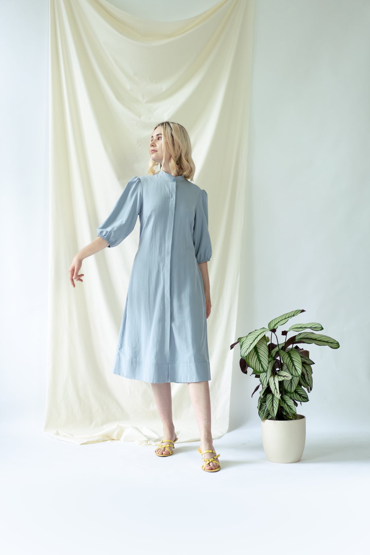 Blusenkleid MELANIE, in Hellblau
