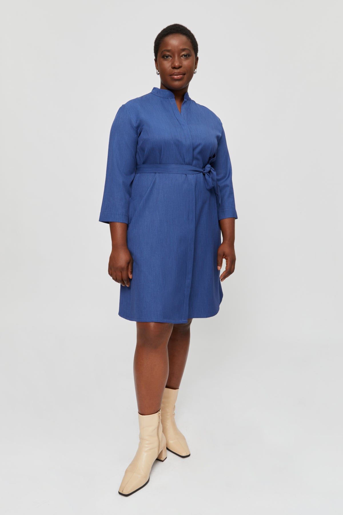 Lidia | Shirt Dress in Classic Blue