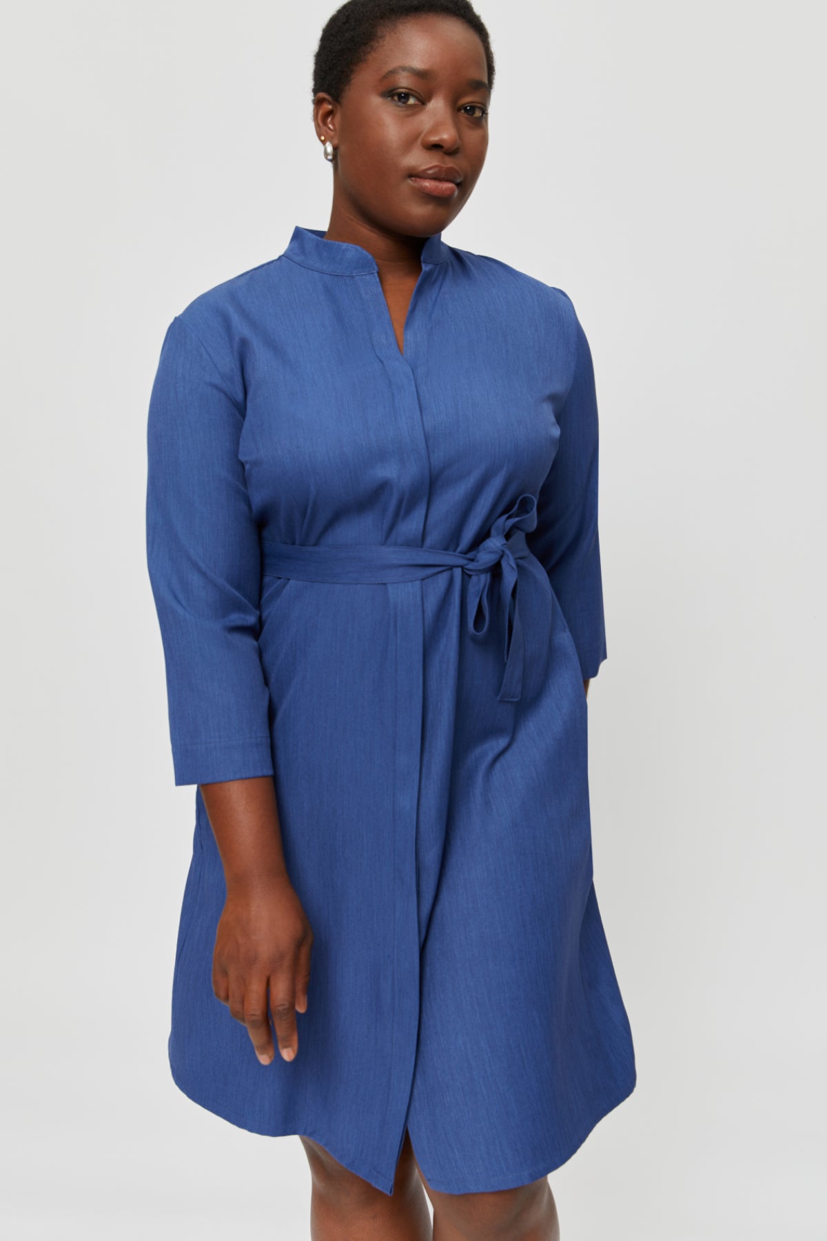 Lidia | Shirt Dress in Classic Blue