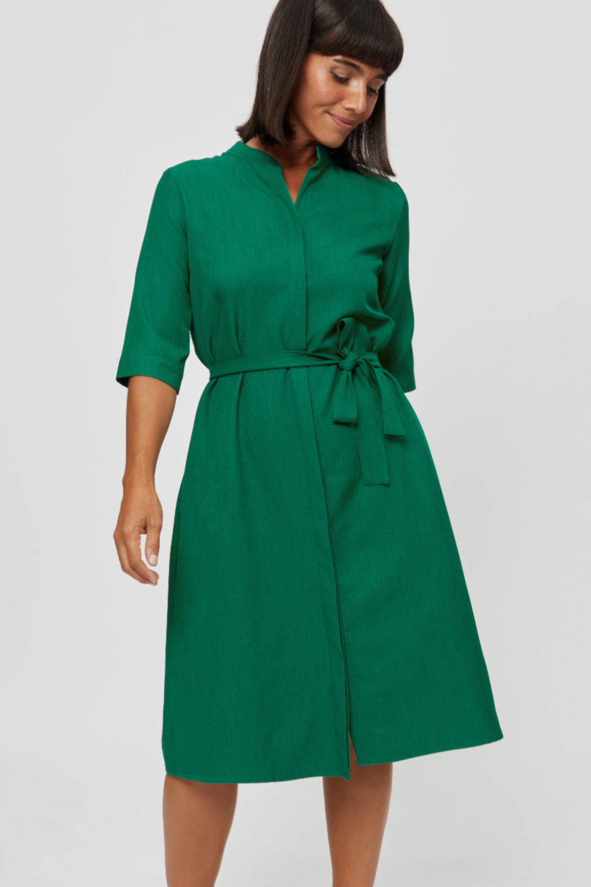 Lidia | Shirt Dress in Green