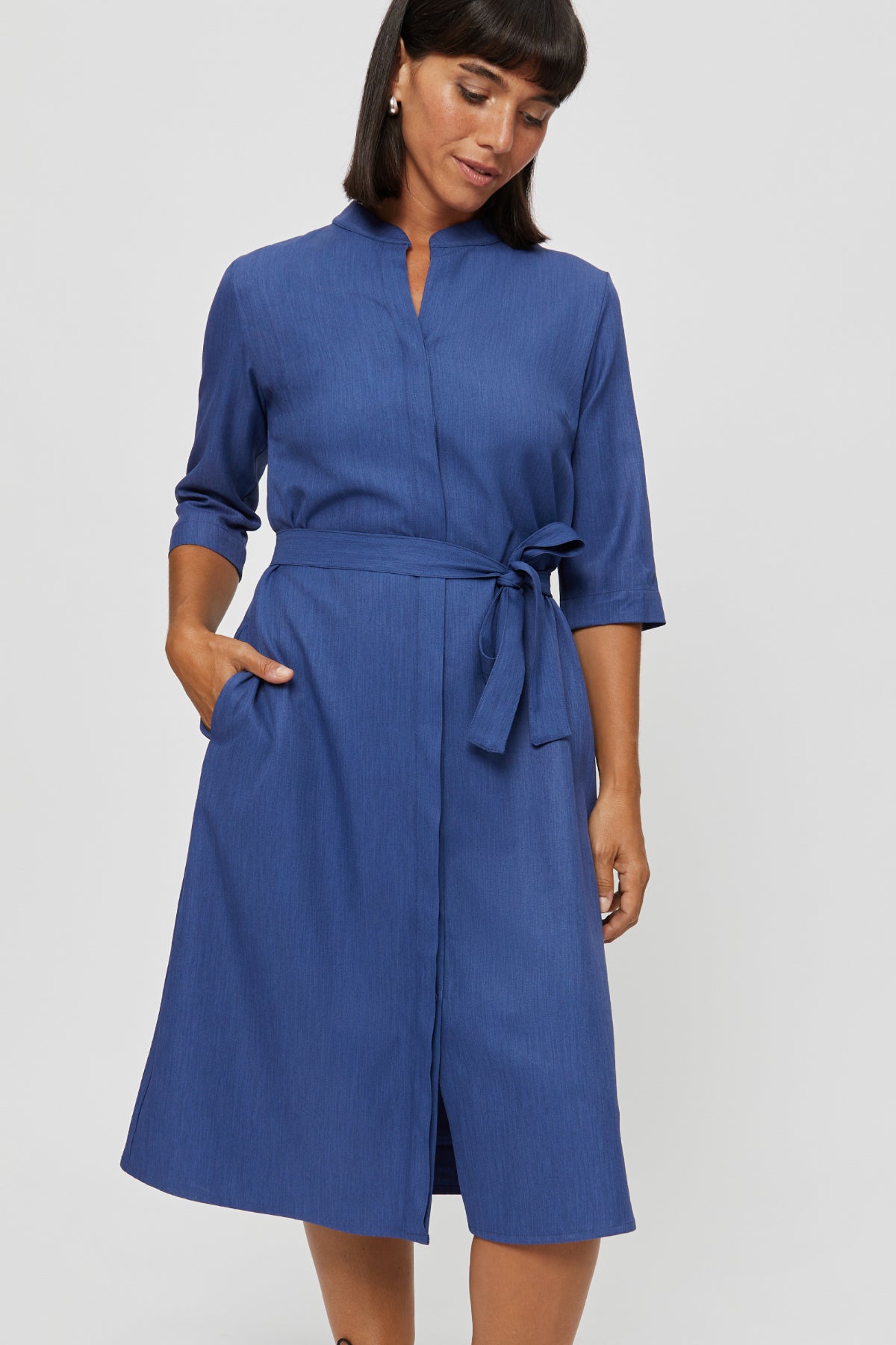 Lidia | Shirt Dress in Classic Blue