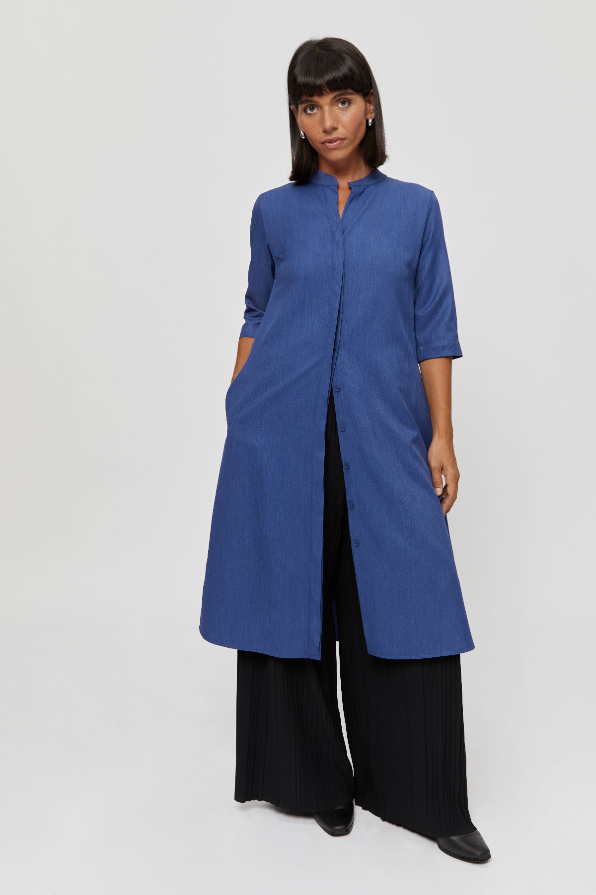 Lidia | Shirt Dress in Classic Blue