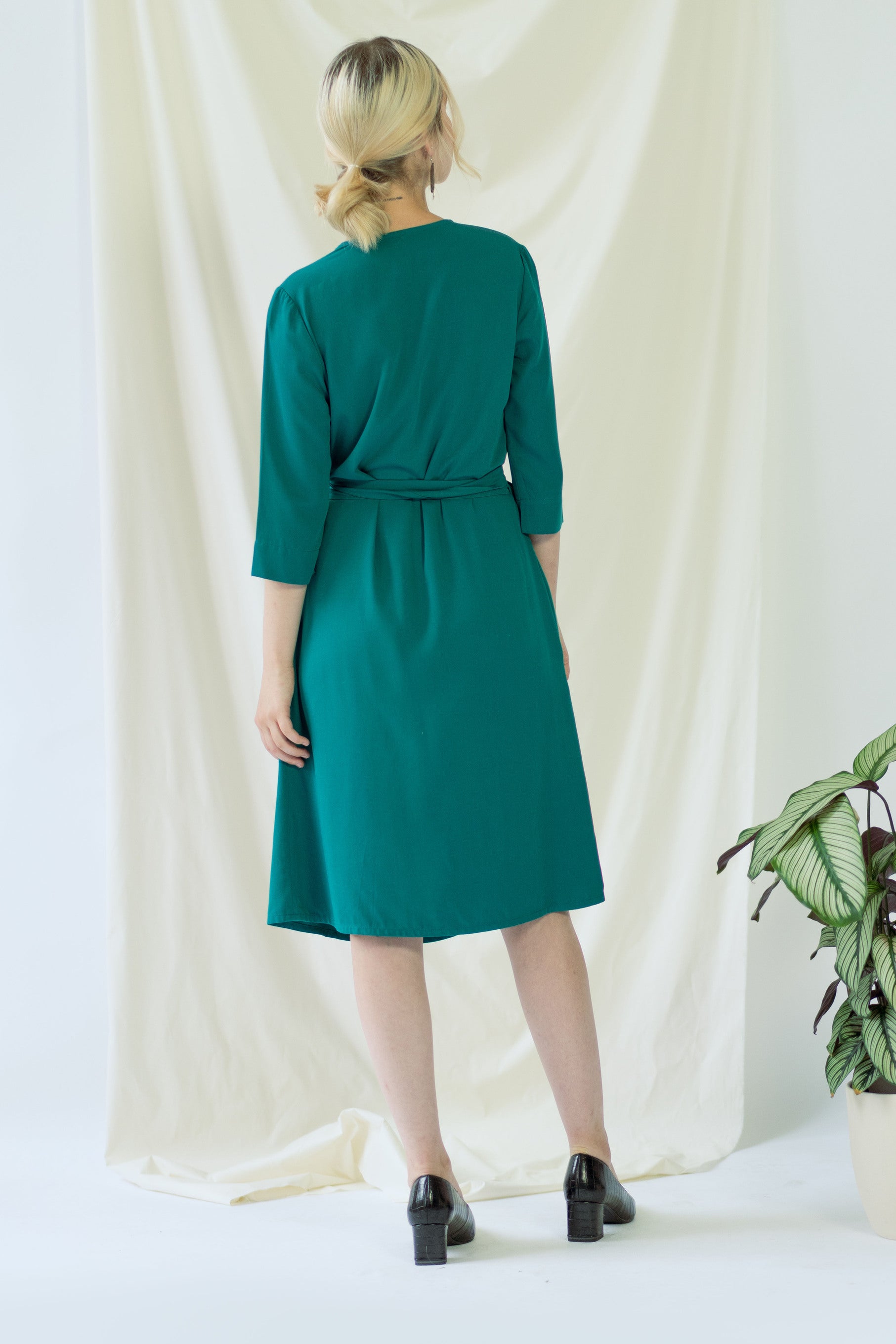 Marlene | Classy Wrap Dress in Green